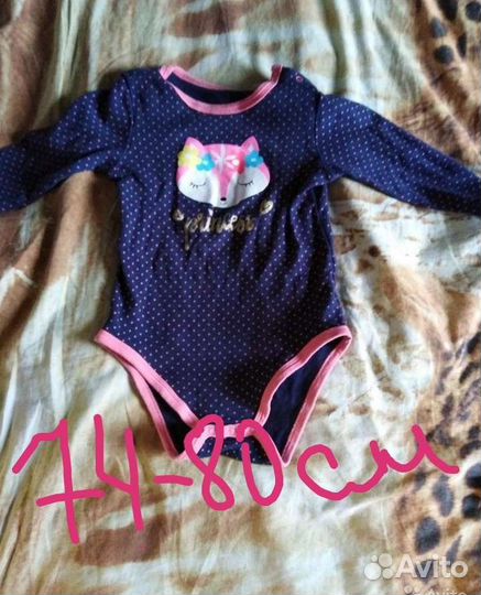 Боди для девочки 80-86