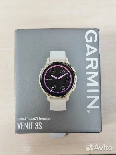 Умные часы Garmin Venu 3S золотой/слоновая кость