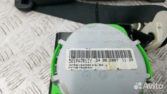 Ремень безопасности с пиропатроном сиденья передне