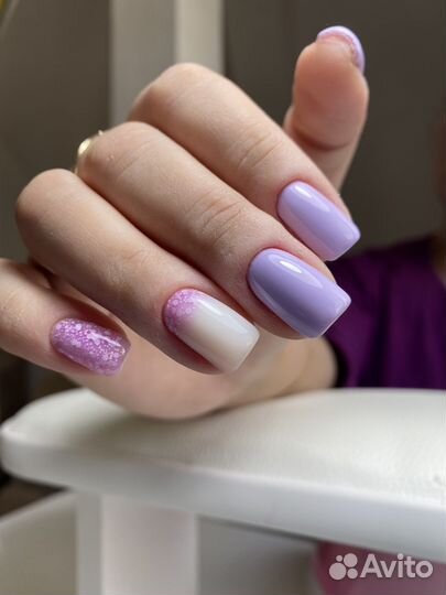 Маникюр всё включено, педикюр, наращивание