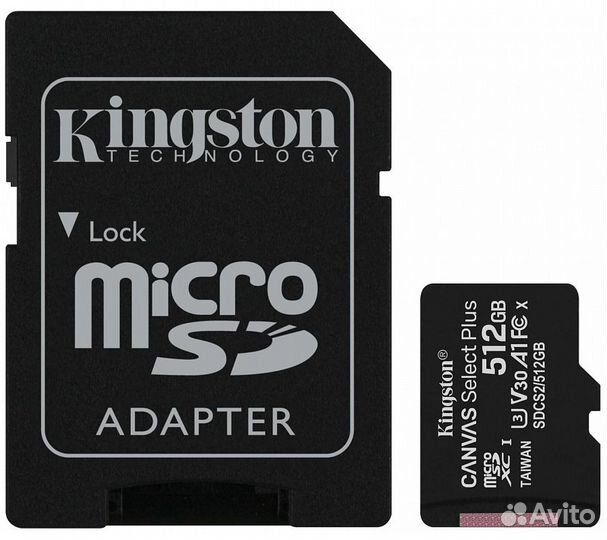 Карта памяти Kingston sdxc Canvas Select Plus Clas