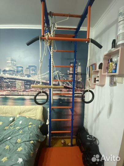 Детская шведская стенка с турником