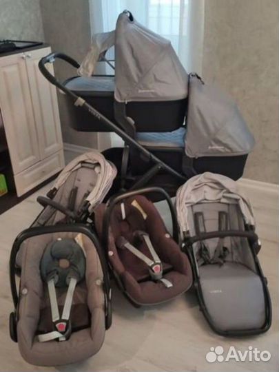 Коляска uppababy vista для погодок двойни 3 в 1
