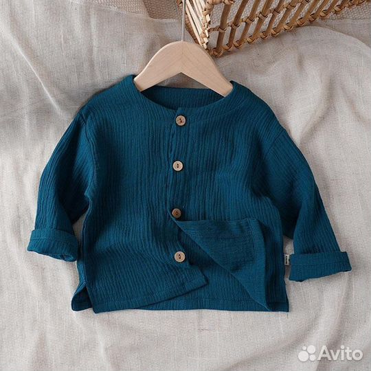 Муслиновая рубашка детская