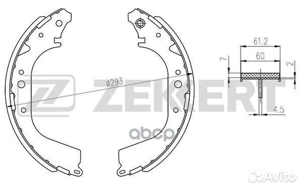 Колодки тормозные Nissan Kubistar (X76, X80) 03