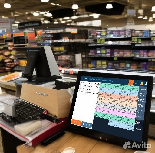 Оборудование и программа для магазина 1С Сбис