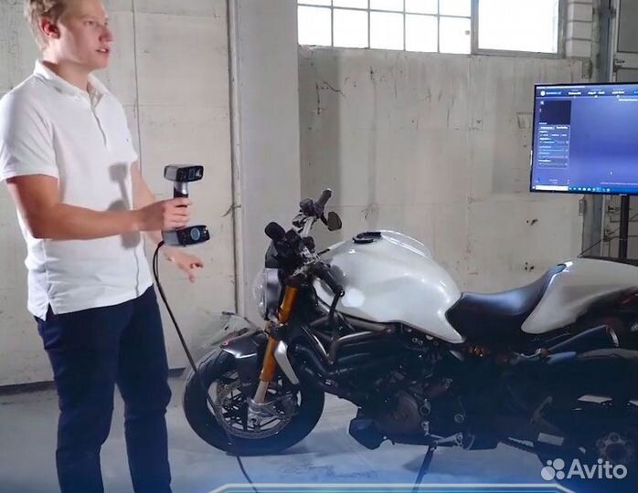 3D сканер, сканирование, фрезеровка копии роботом