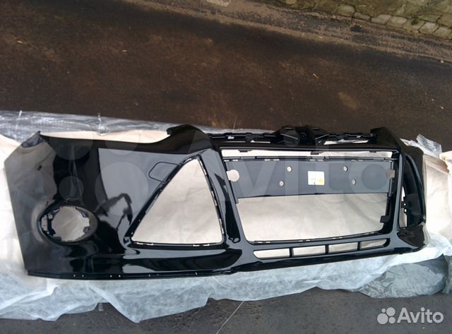 Передний бампер форд фокус 3 черный арт.954