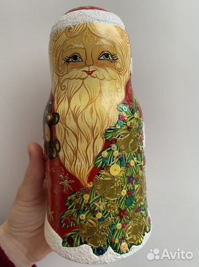 Матрешка дед мороз снегурочка Сергиев Посад