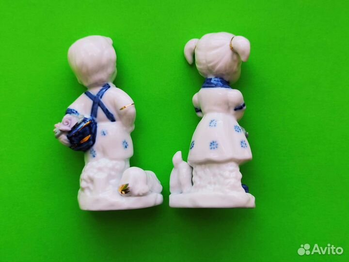 Статуэтки Девочка, Мальчик, Собачки Elan Gallary