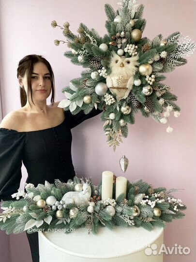 Мастер-класс новогодняя композиция с оленем