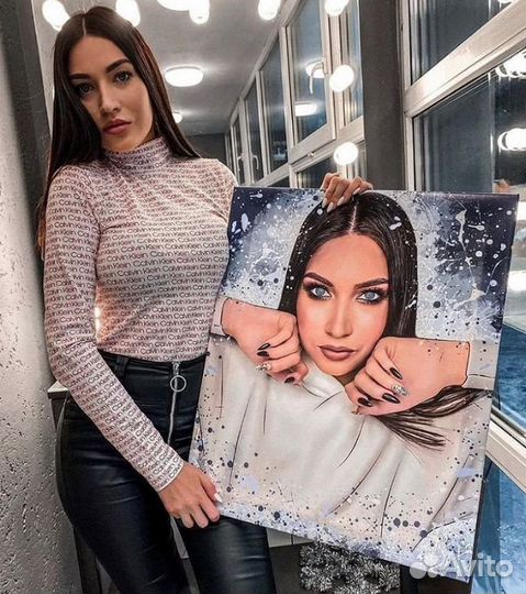 Портрет по фото на холсте в Ростове-на-Дону