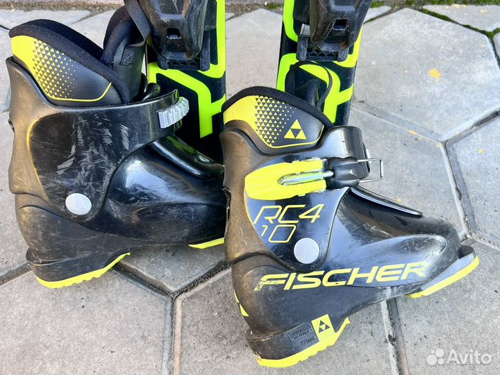 Горные лыжи fisher jr 90, ботинки fisher 221