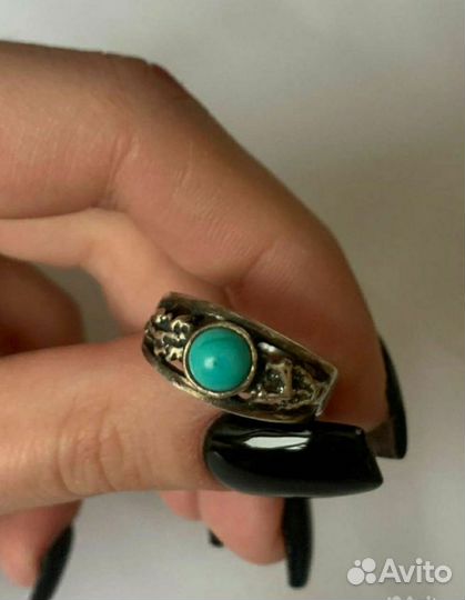 Серебряное кольцо с бирюзой