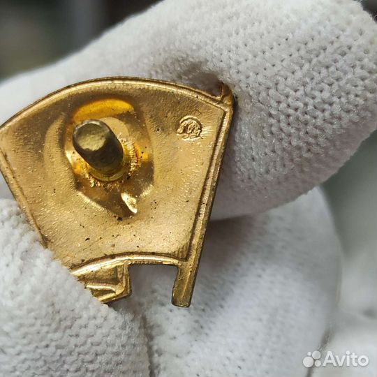 Советский Значок влксм Ленин На Винте Тяжёлый СССР