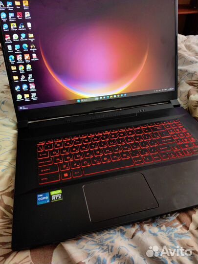 Игровой ноутбук msi katana I7-11800hrtx 3060