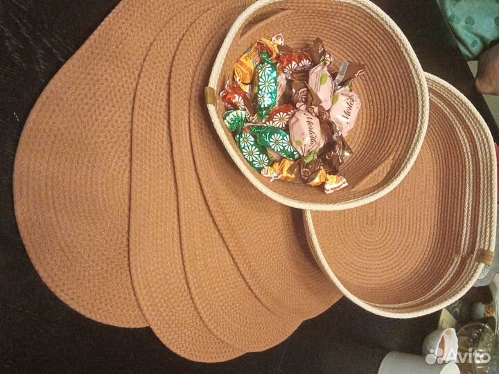 Набор хлебница салфетница