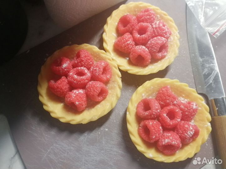 Тарталетка с малинками