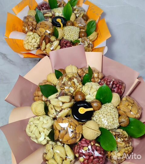 Ореховые букеты на выпускной