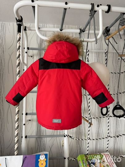 Зимняя куртка 110 красная на -30