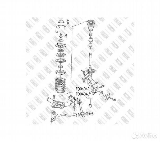 Рычаг подвески передний нижний левый