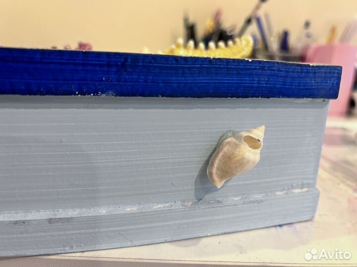 Декор Корабль с морскими звездами