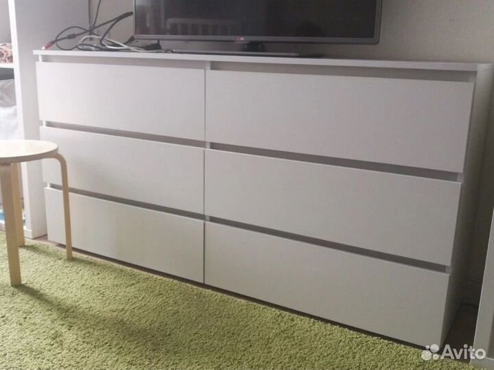 Комод Денвер белый матовый