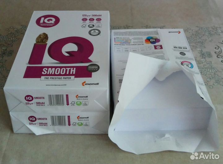 IQ Smooth, A4, 120 г/м2 - 500 листов