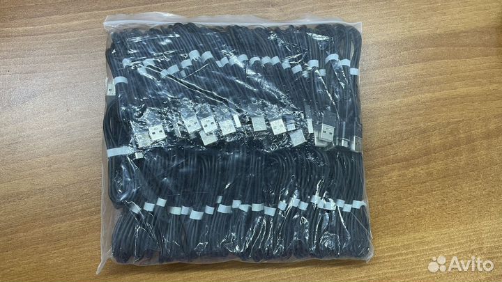 Оптом от 50шт. Кабель микро новые черные