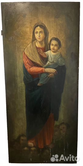 Старинная икона Благодатное Небо 19 век