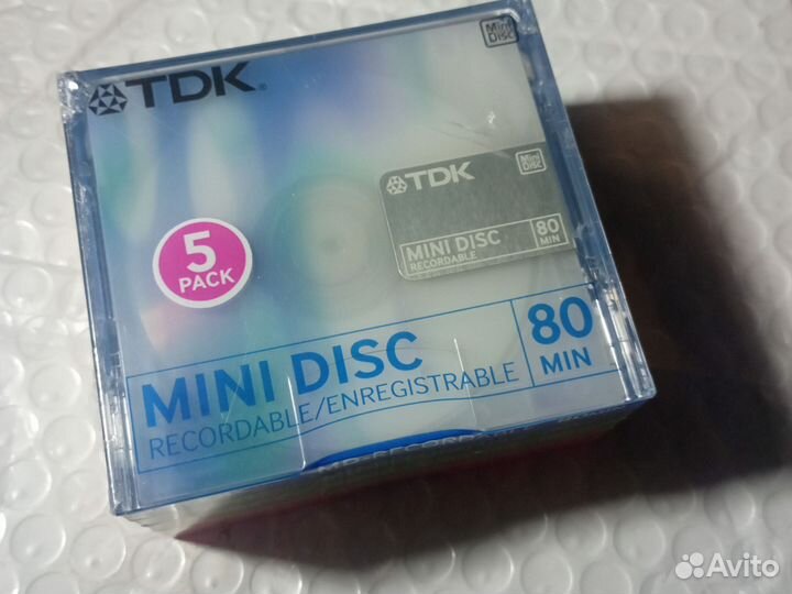 Минидиск TDK-80. 5шт.упаковка
