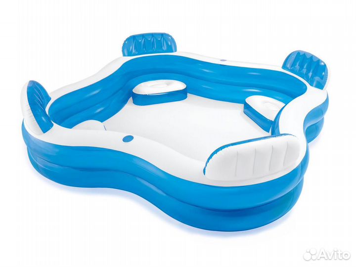 Детский бассейн Intex «Семейный отдых» с сиденьем