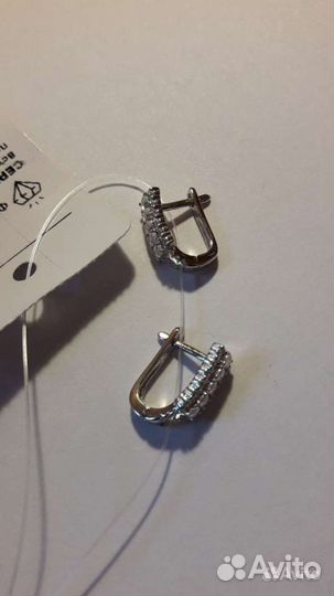 Серебряные серьги 925 проба