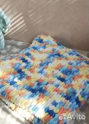 Плед вязаный