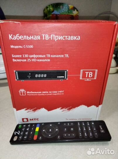 Кабельная тв приставка мтс,модель С-5100