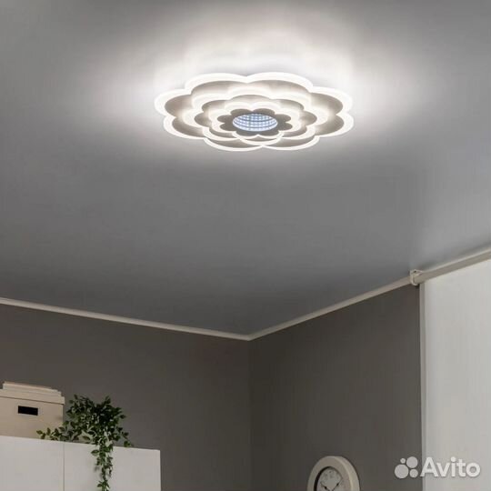 Новая люстра светодиодная 128 Вт (пульт, до 42 м²)