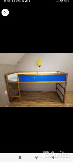 Детская кровать IKEA с матрасом