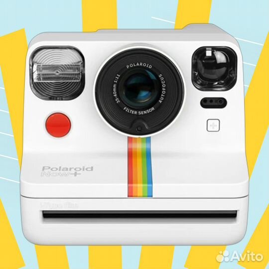 В нaличии Polaroid now plus бeлый + картриджи