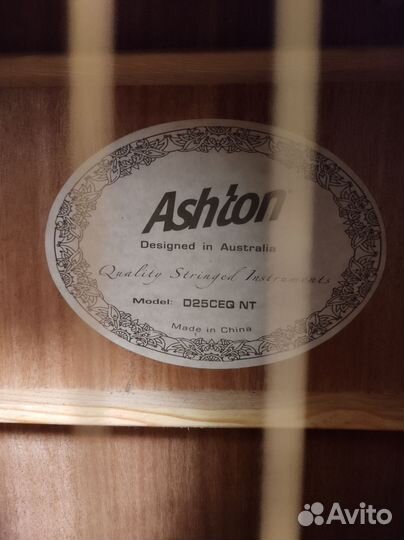Гитара электроакустическая Ashton D25CEQ NT