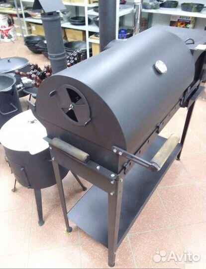 Мангал коптильня смокер, печ под казан