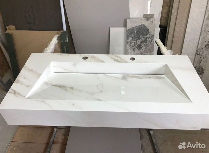 Раковина из керамогранитной плитки