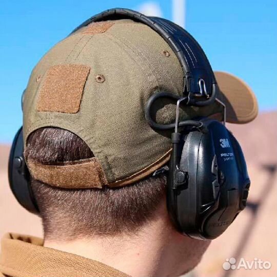 Бейсболка Helikon, Logo PolyCotton Ripstop, Olive Green / Adaptive Green A