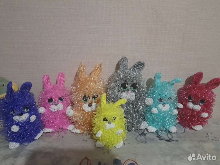 Мочалки ручной вязки