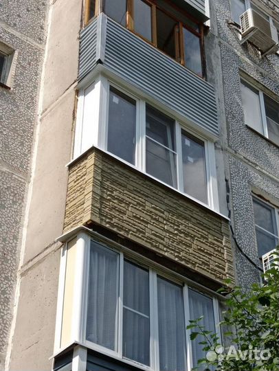 Пластиковый балкон с установкой