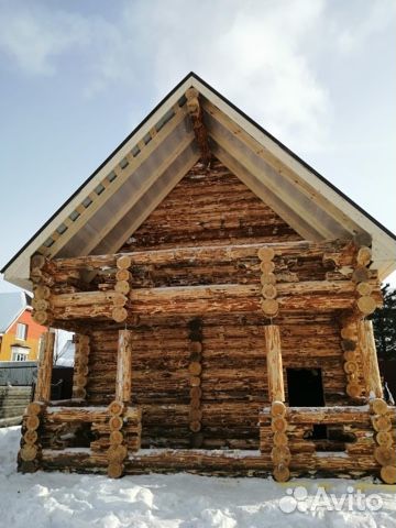 Зимнийсруб Кругляк дома бани Профбрус оцб