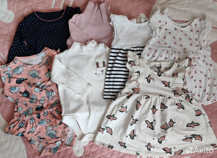 Вещи пакетом на девочку 68 74