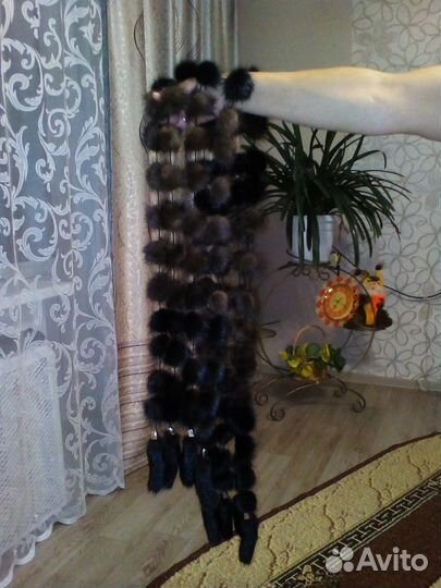 Норковый шарф