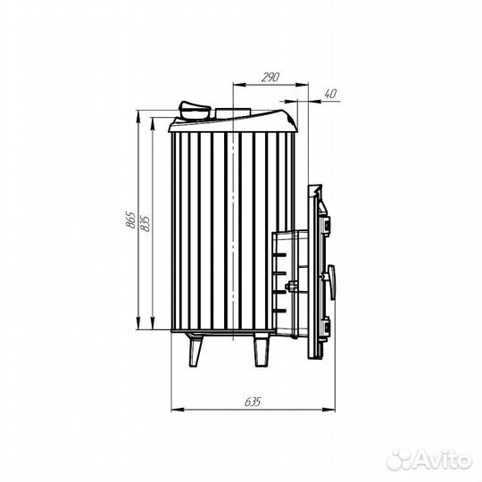 Печь Для Бани Атмосфера XL ктт ламели «Жадеит» наб