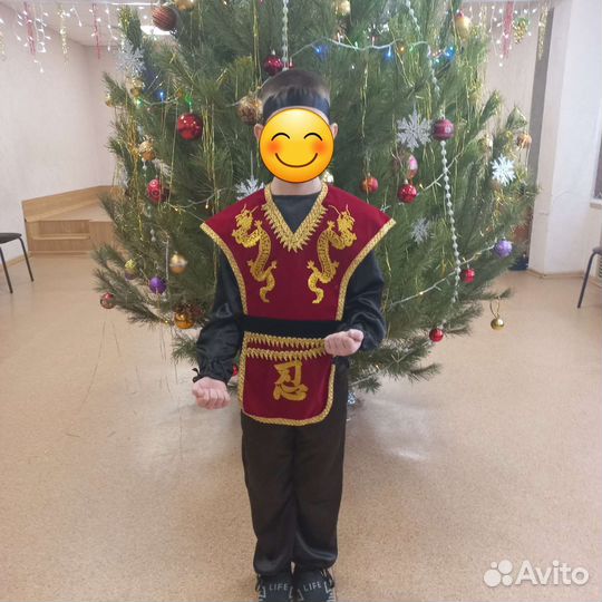 Новогодний костюм для мальчика самурай