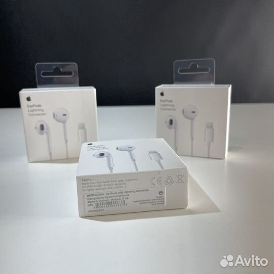 Наушники earpods lightning оригинал с гарантией